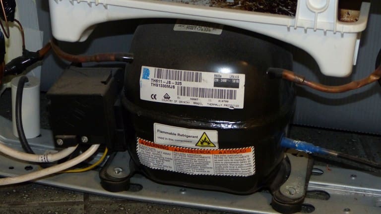 Compressors removed from fly-tipped fridges